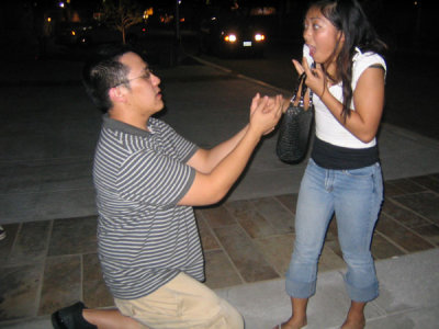 She said yes!