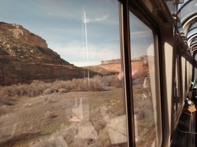 View from Sightseer Lounge Car