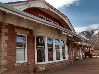 The historic Glenwood Springs train station