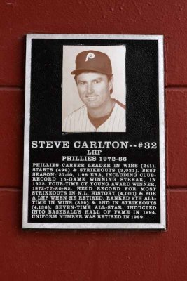 The Steve Carlton Plaqye
