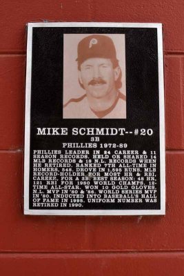 The Mike Schmidt Plaque