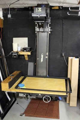 There is Lots of Custom-Made Equipment in Clyde's Darkroom