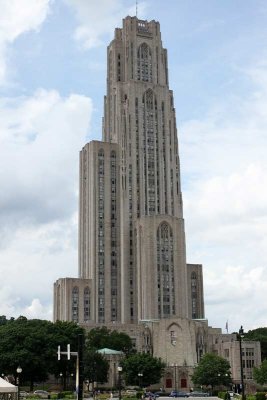 The Cathedral of Learning as seen from near Forbes Field