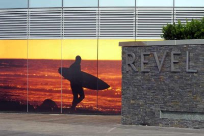 One of the entrances to The Revel from the Boardwalk in AC