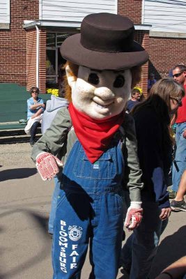 Farmer Bloom, the fair's mascot.