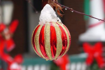 An Outdoor Christmas Ball