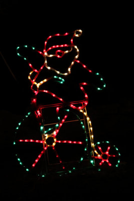 A Bicycling Santa