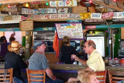 The tiki bar at Stan's...just part of the laid back, fun feeling.