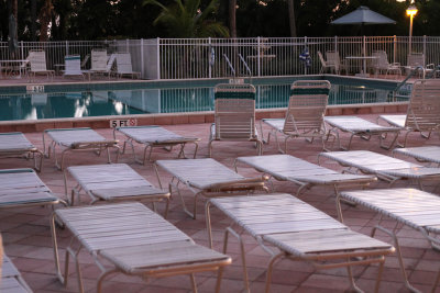 Deck Chairs After Sunset