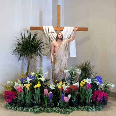 From the large church lobby.