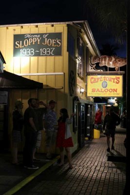 The original Sloppy Joe's, now Capt. Tony's Saloon, is really just down the street from today's Sloppy Joe's. 