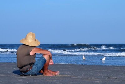 Just Chillaxing on a September Beach