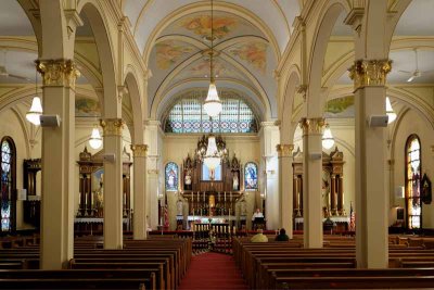 The stunning interior of St. Stanislaus Cathedral in Scranton, PA.