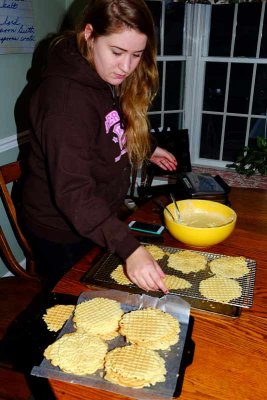 Making the Pizzelles