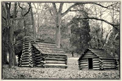 Valley Forge Huts in December