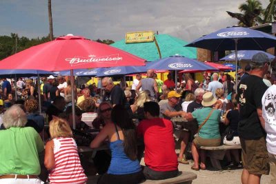 Festivites start at 1PM, but the crowd gathers much eariler.