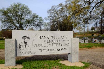 Hank Williams is Buried in Montgomery, AL