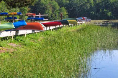 Morning Canoes