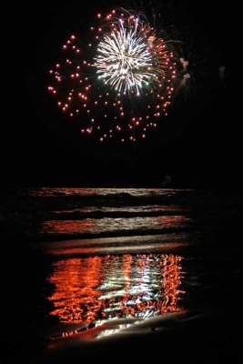 Fourth of July Fireworks Over the Atlantic Ocean #2