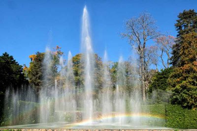 Rainbow at the Open Air Theatre Fountains at Longwood #2