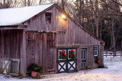 A Dusting at the Christmas Barn