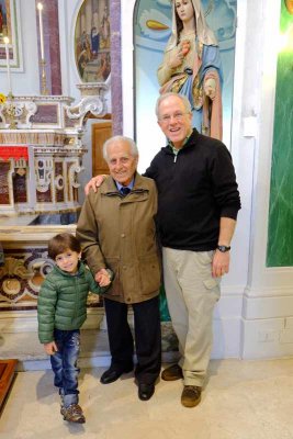 Salvatore & his grandson - he was once mayor of Soveria