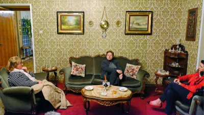 Relaxing at my Godmother Maria's home in Soveria Mannelli