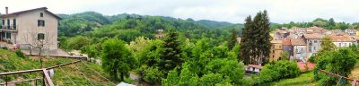 Backyard view from my father's house - pano