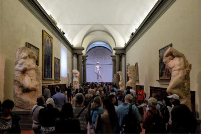 The David in the Accademia Gallery