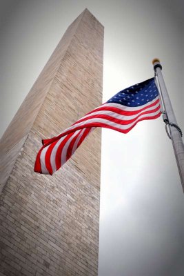 The American Flag & the Washington Monument