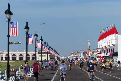 The Ocean City Boardwalk on the Fourth of July Weekend 2