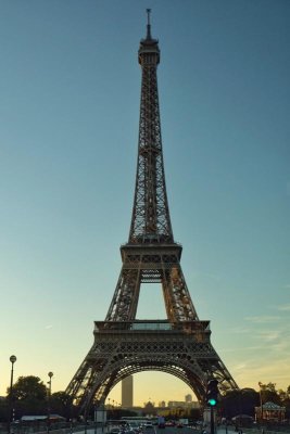 The Eiffel Tower Near Sunset