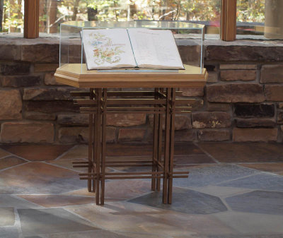 Anthony Chapel Remembrance Book Display