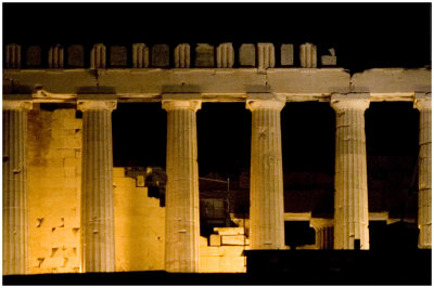 Parthenon view from dinner