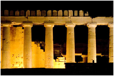Parthenon view from dinner