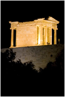 Parthenon view from dinner