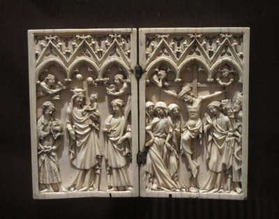 Ivory Diptych. Alsace-Lorraine. ca.1375-1400