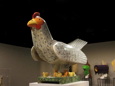 Chicken shape coffin
