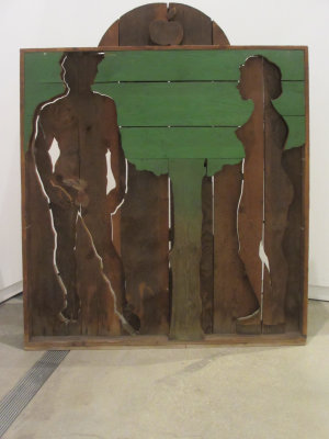 Mario Ceroli 1964 - Adam and Eve - Pine Wood