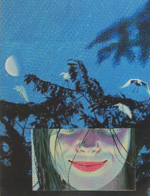 Claudio Cintoli 1963 - Half Moon Smile - Oil on Canvas