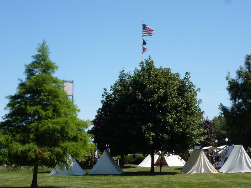 Civil War encampment at Ohio Veterans Home Sandusky, Ohio
