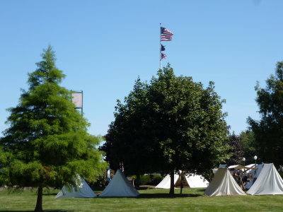 Civil War encampment at Ohio Veteran's Home Sandusky, Ohio