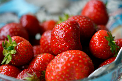 28/6 Strawberries and vanilla icecream. Mmmm...
