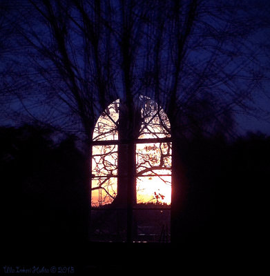 25/10 Through two churchwindows