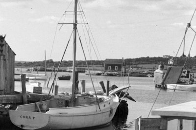 Westport Point West Wharf 4x5 negative 2 detail