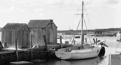 Westport Point West Wharf 4x5 negative 1 detail