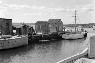 Westport Point West Wharf 4x5 negative 1
