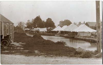 Head of Westport with tents