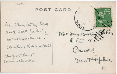 Westport Point Mass Chas H Overly (boats at Lees wharf) reverse