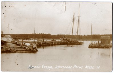 Wharf Scene, Westport Point Mass. 18.